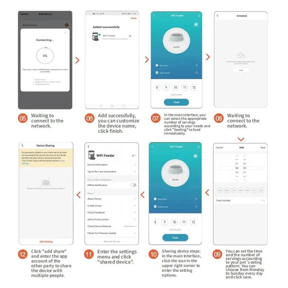 Smart APP Pet Feeder Cat And Dog Food Automatic Dispenser Stainless Steel Bowl Cats And Dogs With Recording Timing Feeding - Finnigan's Play Pen