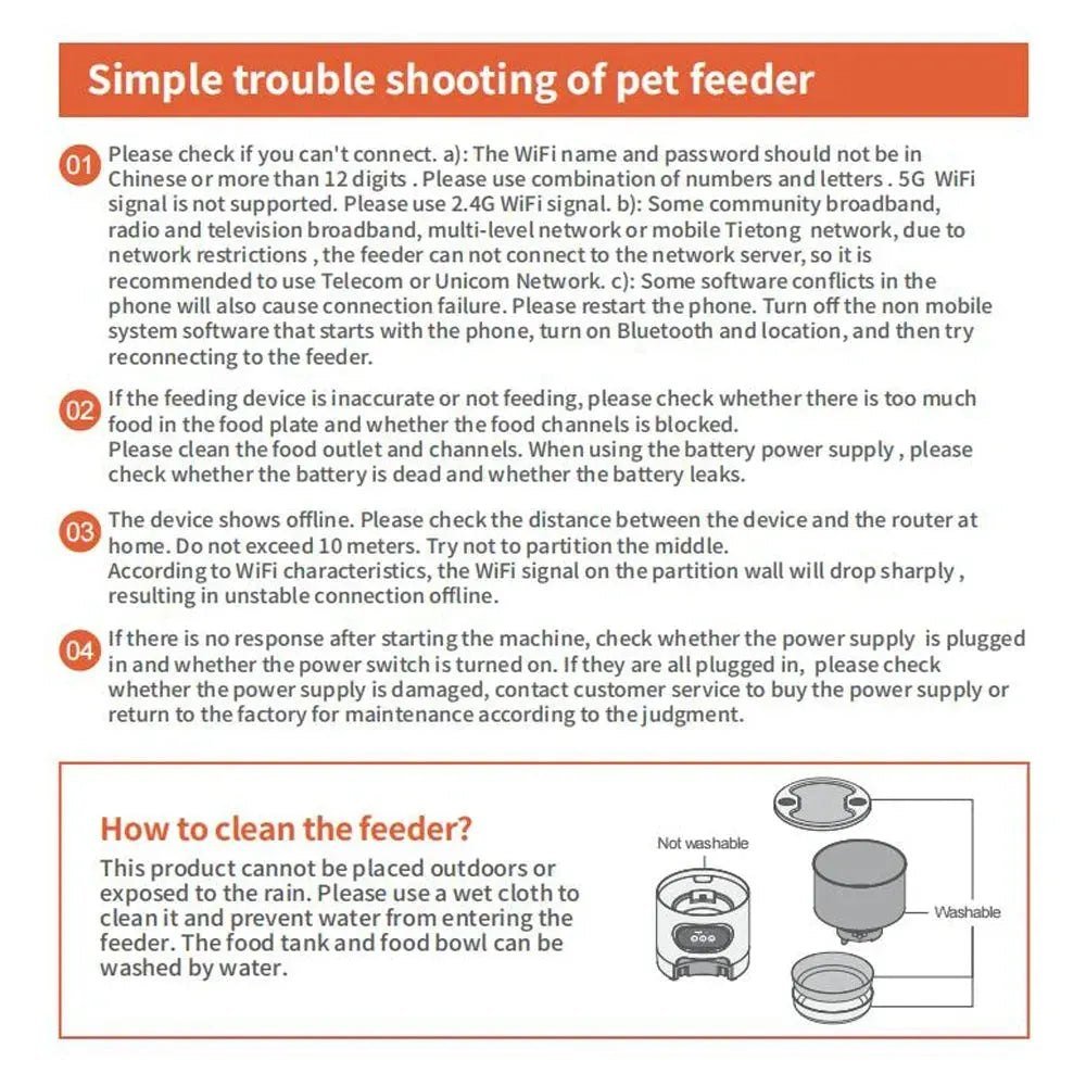 Smart APP Pet Feeder Cat And Dog Food Automatic Dispenser Stainless Steel Bowl Cats And Dogs With Recording Timing Feeding - Finnigan's Play Pen