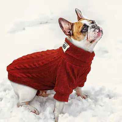 Classical Dog Cat Sweater Autumn Winter Pet Clothes Soft Dogs Sweaters French Bulldog Clothing for Small Medium Dogs Cats XS-L