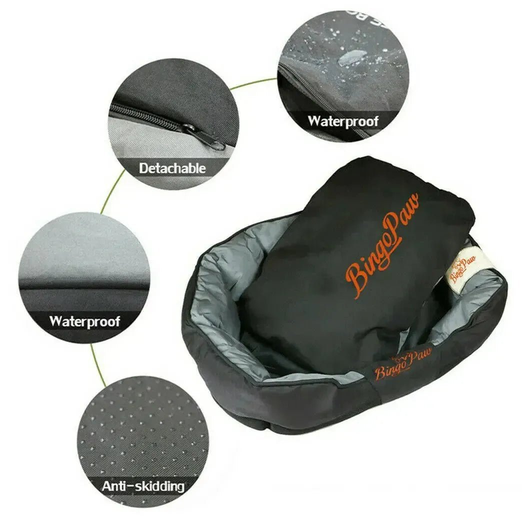 Waterproof XXL Extra Large Jumbo Orthopedic Sofa Dog Bed Pet Mat Kennel Washable Basket Pillow Comfy Bed - Finnigan's Play Pen
