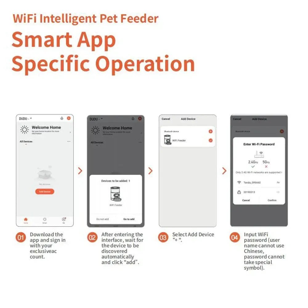 Smart APP Pet Feeder Cat And Dog Food Automatic Dispenser Stainless Steel Bowl Cats And Dogs With Recording Timing Feeding - Finnigan's Play Pen