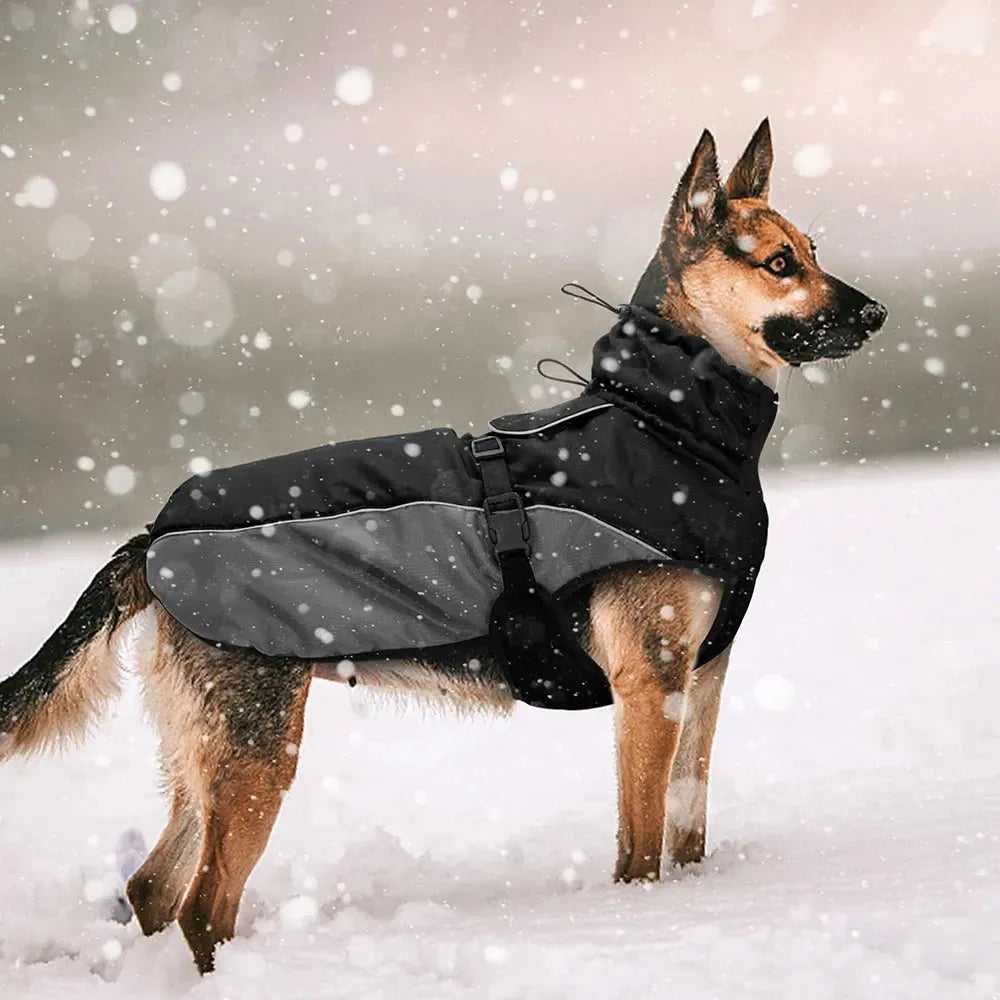 Waterproof Big Dog Clothes Warm Large Dog Coat Jacket Reflective Raincoat Clothing For Medium Large Dogs French Bulldog XL - 6XL - Finnigan's Play Pen