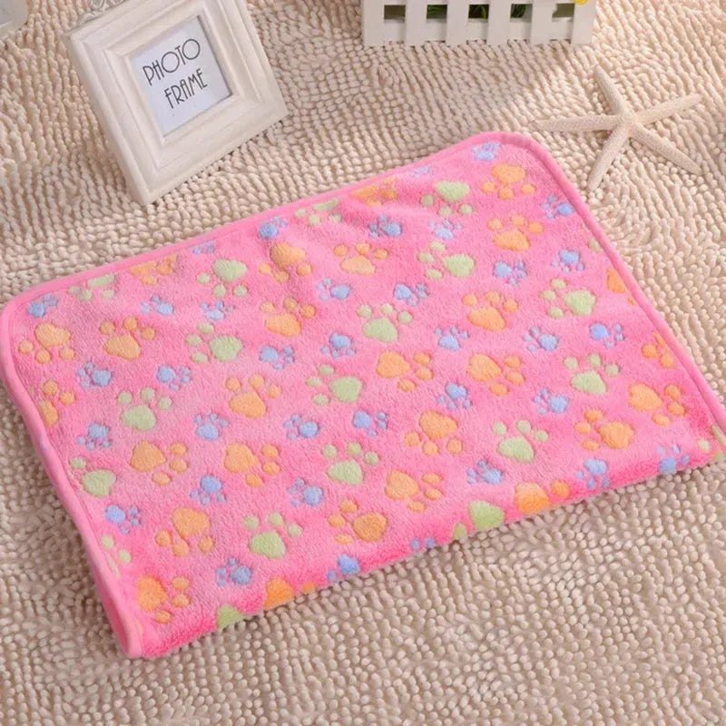 3 Sizes Cute Warm Pet Bed Mat Cover Towel Handcrafted Cat Dog Fleece Soft Blanket for Small Medium Large dogs Puppy Pet Supplies - Finnigan's Play Pen