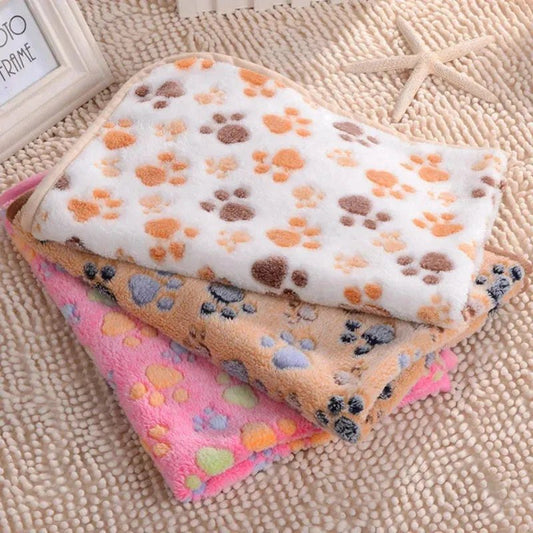 3 Sizes Cute Warm Pet Bed Mat Cover Towel Handcrafted Cat Dog Fleece Soft Blanket for Small Medium Large dogs Puppy Pet Supplies - Finnigan's Play Pen