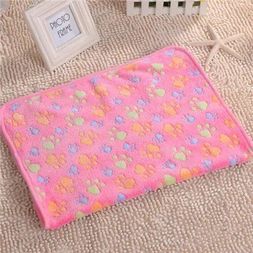 3 Sizes Cute Warm Pet Bed Mat Cover Towel Handcrafted Cat Dog Fleece Soft Blanket for Small Medium Large dogs Puppy Pet Supplies - Finnigan's Play Pen