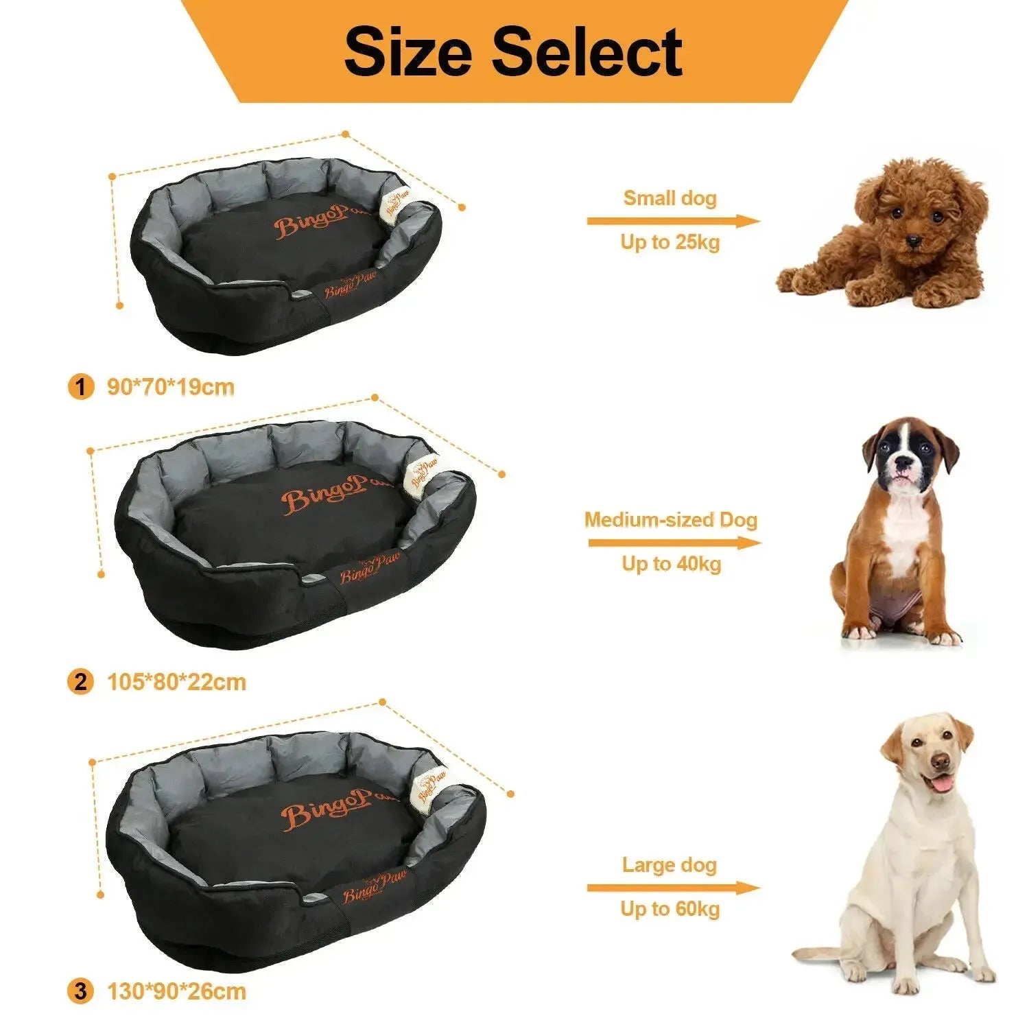 Waterproof XXL Extra Large Jumbo Orthopedic Sofa Dog Bed Pet Mat Kennel Washable Basket Pillow Comfy Bed - Finnigan's Play Pen