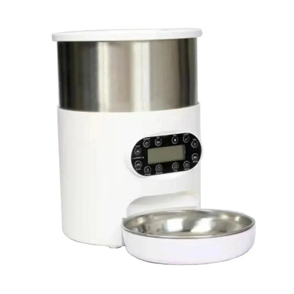 Smart APP Pet Feeder Cat And Dog Food Automatic Dispenser Stainless Steel Bowl Cats And Dogs With Recording Timing Feeding - Finnigan's Play Pen