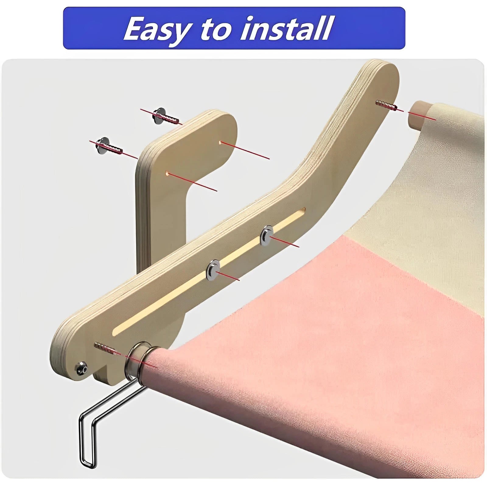 Bedside Bed Pet Nest Window Hanging Cat Bed Portable Removable Balcony Cat Hanging Hammock  - Finnigan's Play Pen