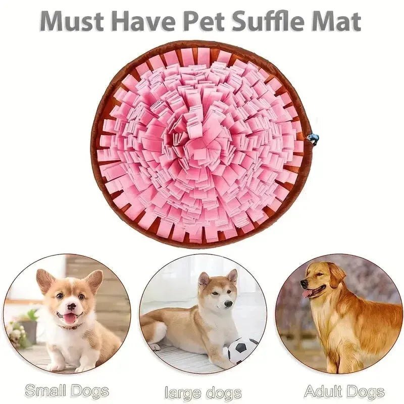 Washable Felt Pet Sniffing Pad Foldable Dog Slow Feeding Mat Toy Dog Training Snuff mat - Finnigan's Play Pen