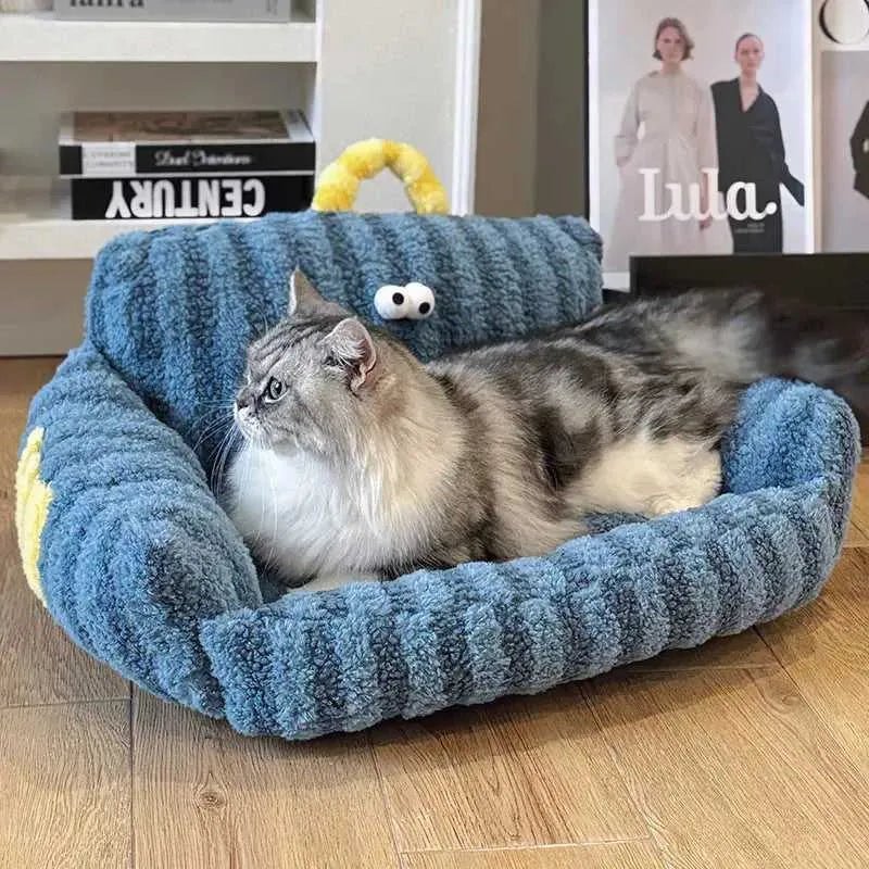 Puppy special sofa kennel winter warm pet Internet celebrity cat nest small dog dog sleeping mat cushion winter bed - Finnigan's Play Pen