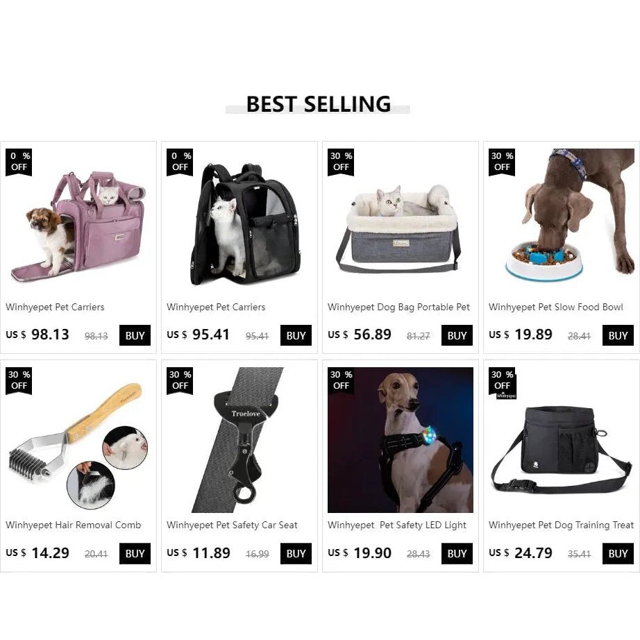 Winhyepet Pet Safety Car Seat Belt Buckle Clip Dog Accessories Items for Collar Harness,Locking Snap Seat Belts