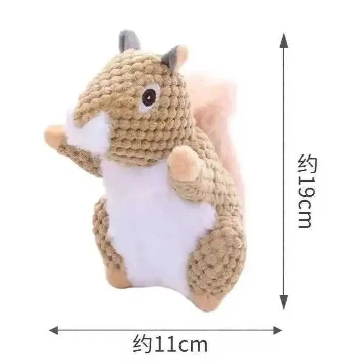 Funny Squirrel Koala Plush Dog Squeaky Toys Small Large Dogs Interactive Bite Resistant Toy Pets Accessories Supplies - Finnigan's Play Pen