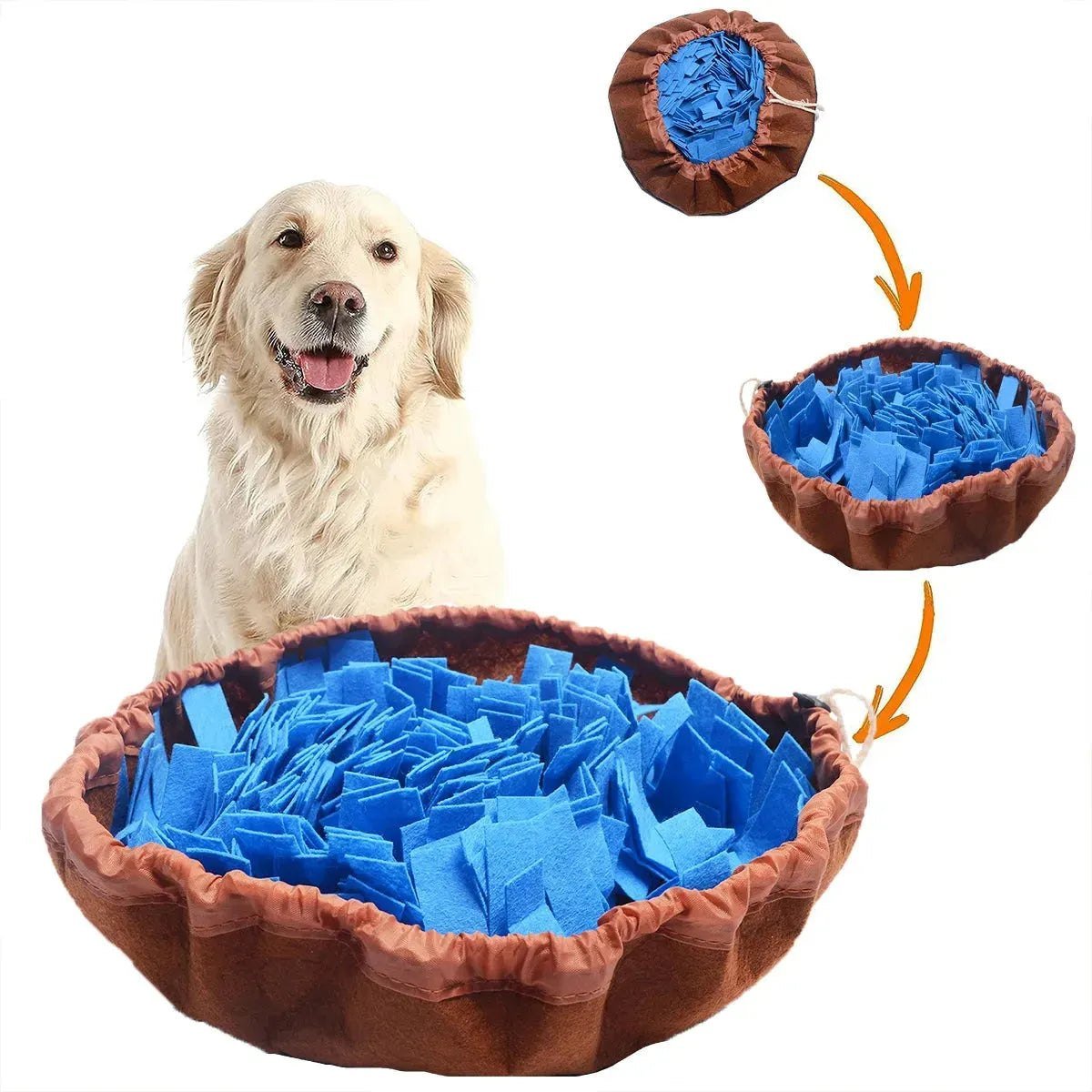 Washable Felt Pet Sniffing Pad Foldable Dog Slow Feeding Mat Toy Dog Training Snuff mat - Finnigan's Play Pen