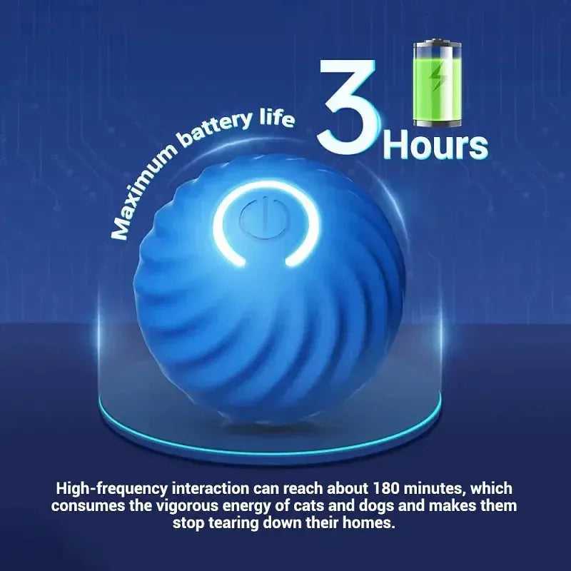 Dog Toy Ball Automatic Moving Bouncing Rolling Ball USB Smart puppy Interactive Dog Chew Toy Ball - Finnigan's Play Pen