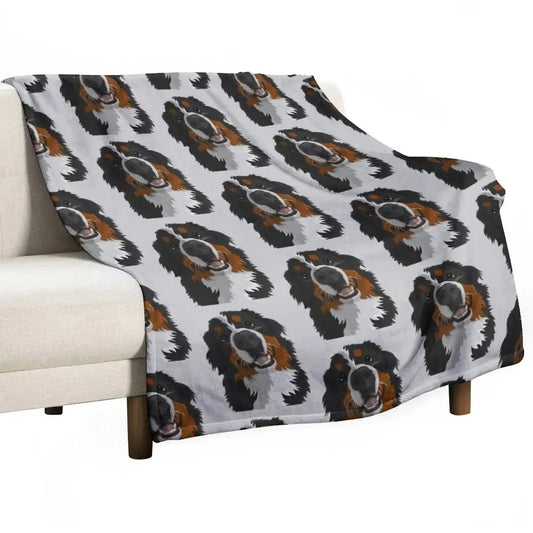 Bernese Mountain Dog Throw Blanket Luxury Designer Blanket Sleeping Bag Blanket Fashion Sofa Blankets - Finnigan's Play Pen