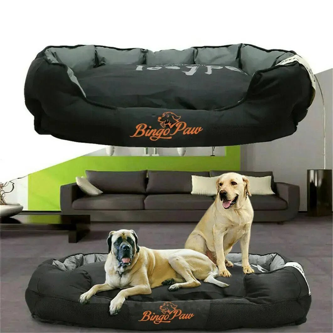 Waterproof XXL Extra Large Jumbo Orthopedic Sofa Dog Bed Pet Mat Kennel Washable Basket Pillow Comfy Bed - Finnigan's Play Pen
