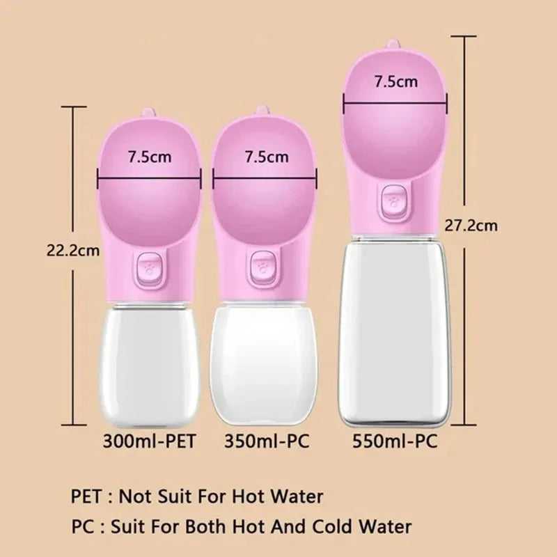 Portable Dog Water Bottle For Small Large Dogs Cat Outdoor Leakproof Walking Drinking Bowls Chihuahua French Bulldog Supplies - Finnigan's Play Pen