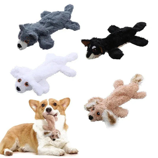Plush fur shell dog toy Bite resistant vocal pet products Grinding teeth cleaning educational doll - Finnigan's Play Pen