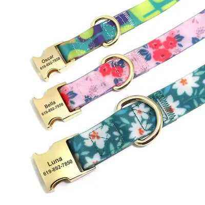 Waterproof PVC Dog Collar Personalized Dogs ID Collars Anti-lost Pet Swimming Collar Necklace For Small Medium Large Dogs Pug