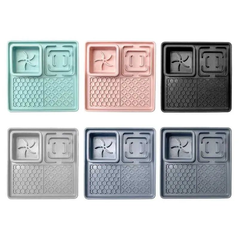 New Pet Dog Cat Tableware Anti - choking Bowl Food Grade Organosilicon Suction Cup Multifunctional Slow Food Mat Dog Licking Mat - Finnigan's Play Pen
