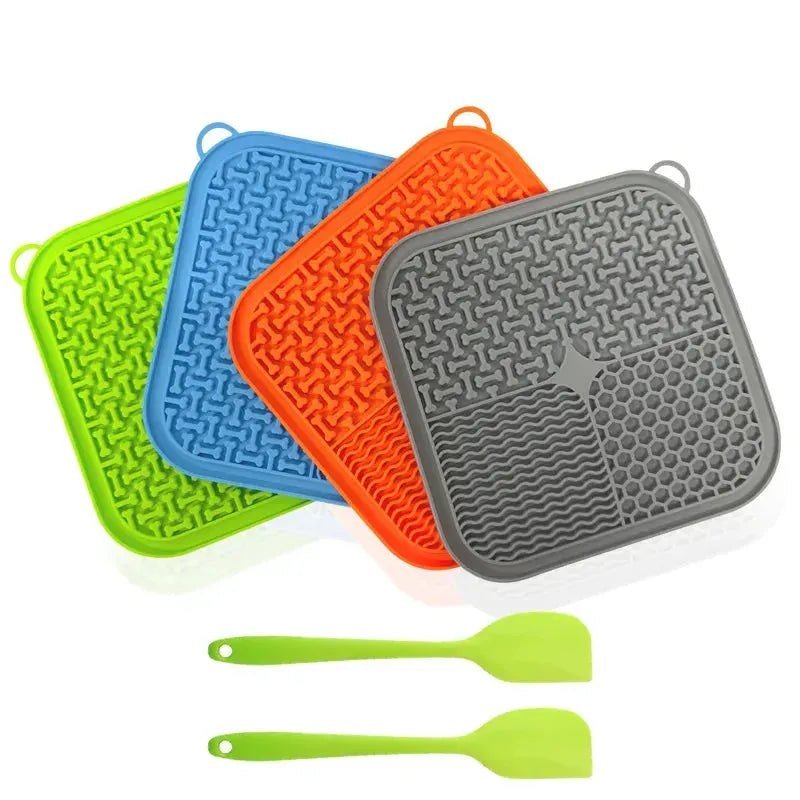 Licking Mat Slow Feeder for Dogs and Cats, Premium Lick Pad with Suction Cups for Dog Anxiety Relief, Slow Feeder Dog Bowls - Finnigan's Play Pen