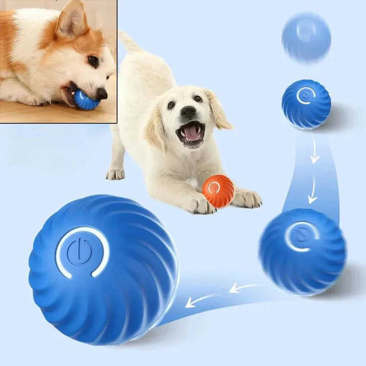 Dog Toy Ball Automatic Moving Bouncing Rolling Ball USB Smart puppy Interactive Dog Chew Toy Ball - Finnigan's Play Pen