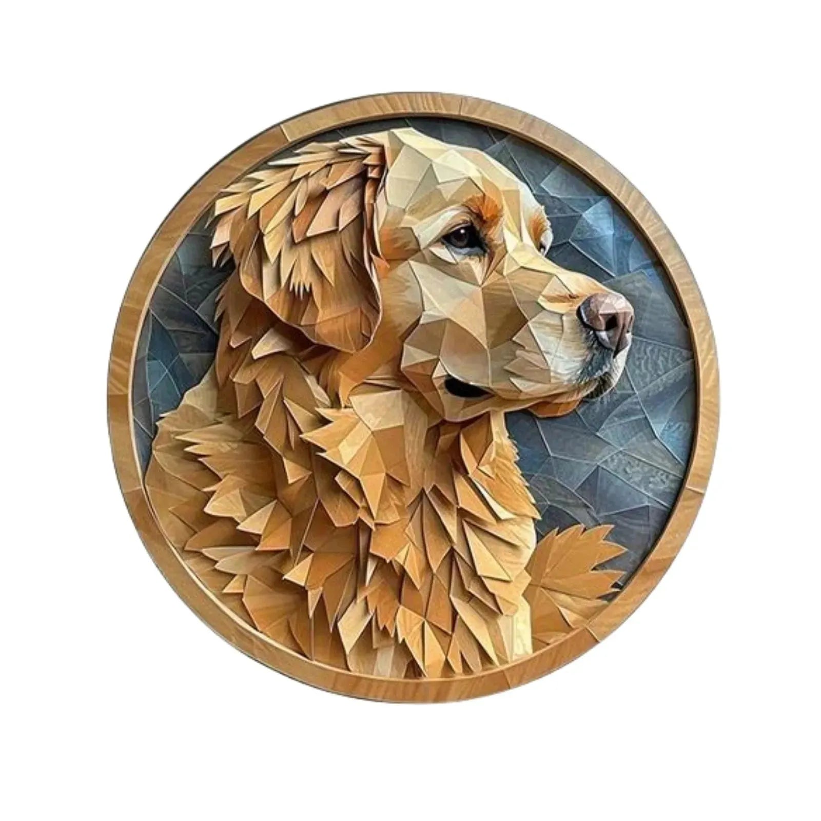 Round Wood Sign Faux Relief Dog Sign Decoration, Bulldog Theme Decoration Bar Cafe Home Living Room Room Office Decoration - Finnigan's Play Pen