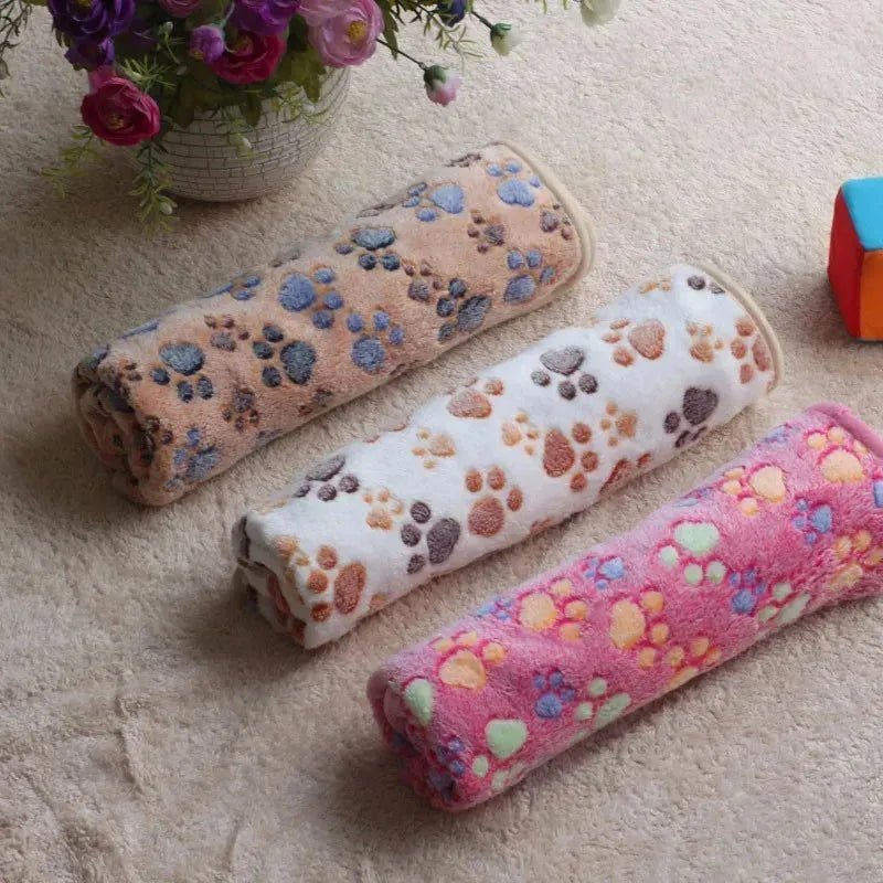 3 Sizes Cute Warm Pet Bed Mat Cover Towel Handcrafted Cat Dog Fleece Soft Blanket for Small Medium Large dogs Puppy Pet Supplies - Finnigan's Play Pen