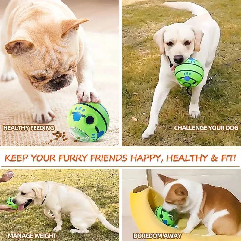 Benepaw Interactive Dog Toys Food Dispensing Treat Pet Giggle Ball Safe Dog Squeaky Puppy Puzzle Toy For Small Medium Large Dog - Finnigan's Play Pen