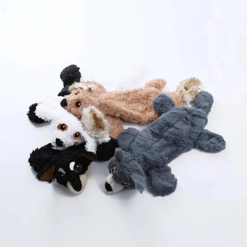 Plush fur shell dog toy Bite resistant vocal pet products Grinding teeth cleaning educational doll - Finnigan's Play Pen