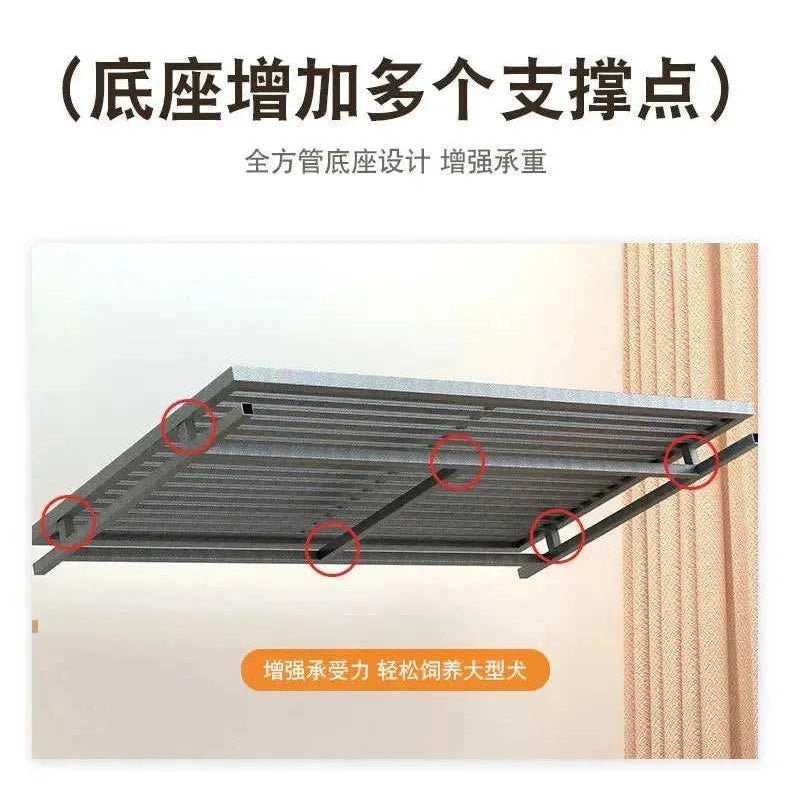 Large Dog Cages with Thickened All Square Tubes Indoor Pet Cages with Toilets Iron Cages Dog Nests - Finnigan's Play Pen