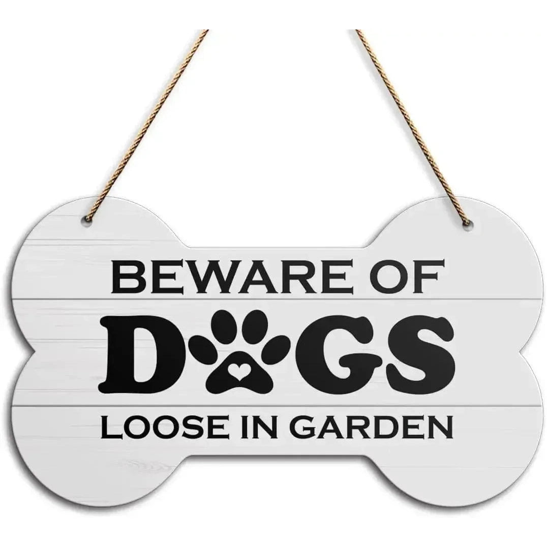 Home is Where My Dog is Pet Quote Dog Bone Wall Wooden Hanging Signs Dog Lovers Gifts for Women Dog Owner Gift for Home Decor - Finnigan's Play Pen