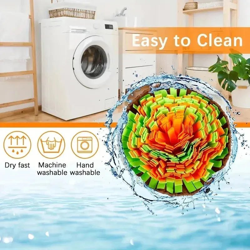 Washable Felt Pet Sniffing Pad Foldable Dog Slow Feeding Mat Toy Dog Training Snuff mat - Finnigan's Play Pen