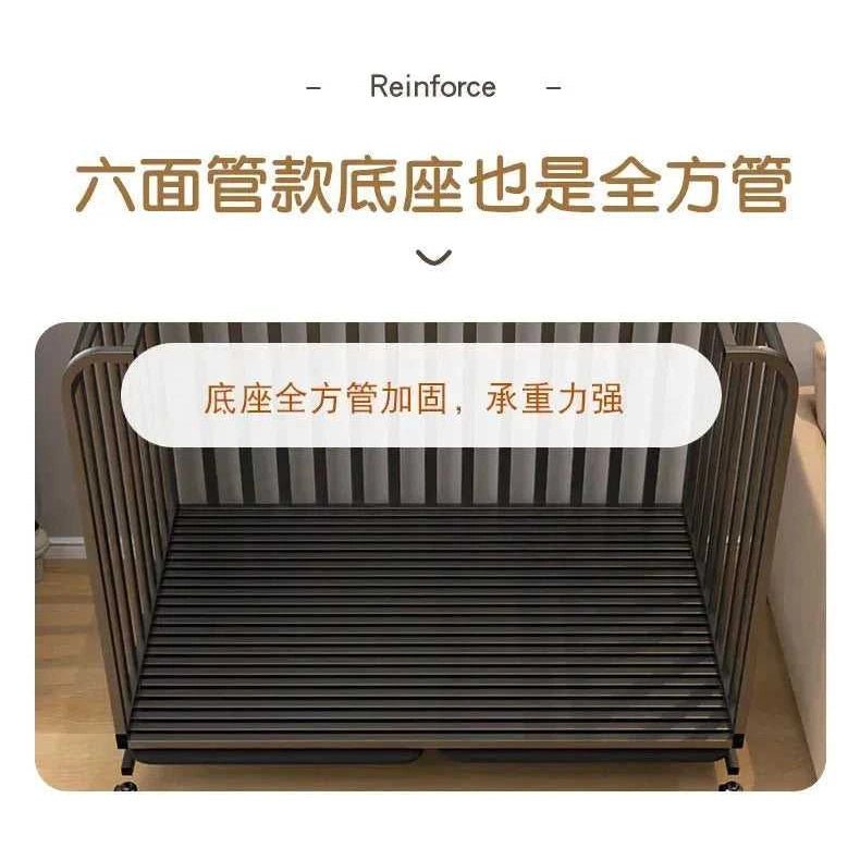 Large Dog Cages with Thickened All Square Tubes Indoor Pet Cages with Toilets Iron Cages Dog Nests - Finnigan's Play Pen
