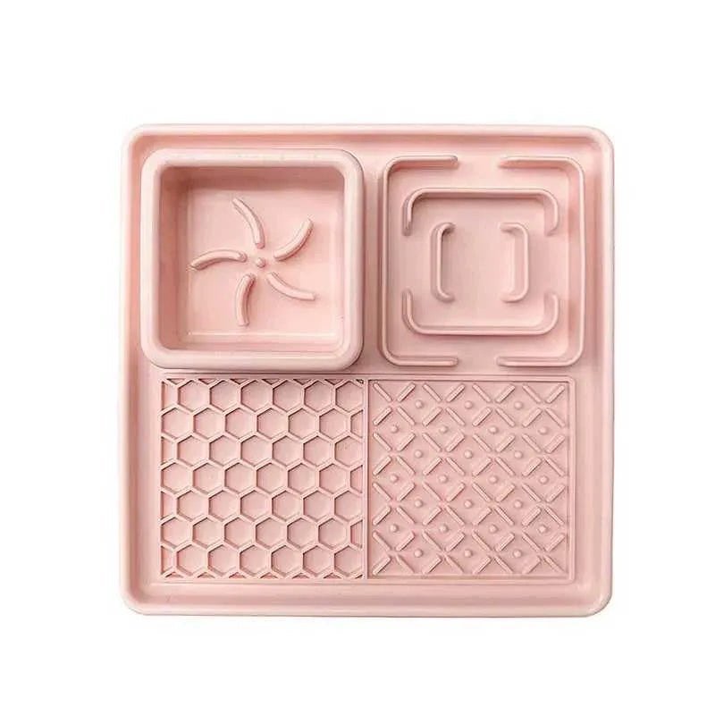 New Pet Dog Cat Tableware Anti - choking Bowl Food Grade Organosilicon Suction Cup Multifunctional Slow Food Mat Dog Licking Mat - Finnigan's Play Pen