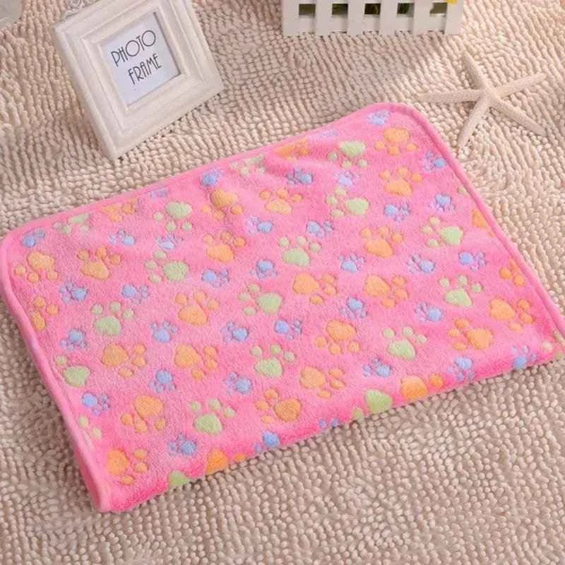 3 Sizes Cute Warm Pet Bed Mat Cover Towel Handcrafted Cat Dog Fleece