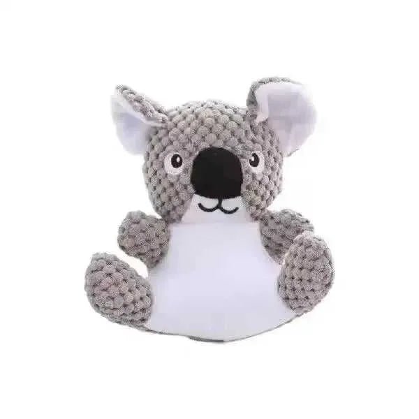 Funny Squirrel Koala Plush Dog Squeaky Toys Small Large Dogs Interactive Bite Resistant Toy Pets Accessories Supplies - Finnigan's Play Pen