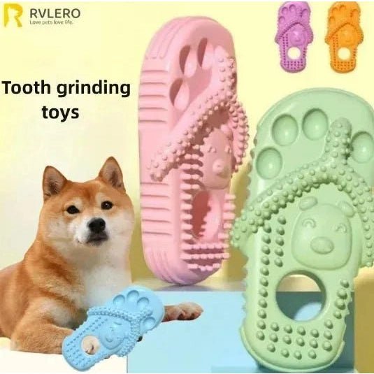 Dog Toys Pet Cotton Rope Slippers Sound Making Toys Dog Teeth Grinding Cleaning Teeth Built - in BB Airbag Round Ball Bell Various - Finnigan's Play Pen