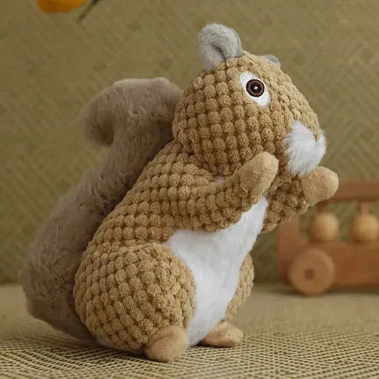 Funny Squirrel Koala Plush Dog Squeaky Toys Small Large Dogs Interactive Bite Resistant Toy Pets Accessories Supplies - Finnigan's Play Pen