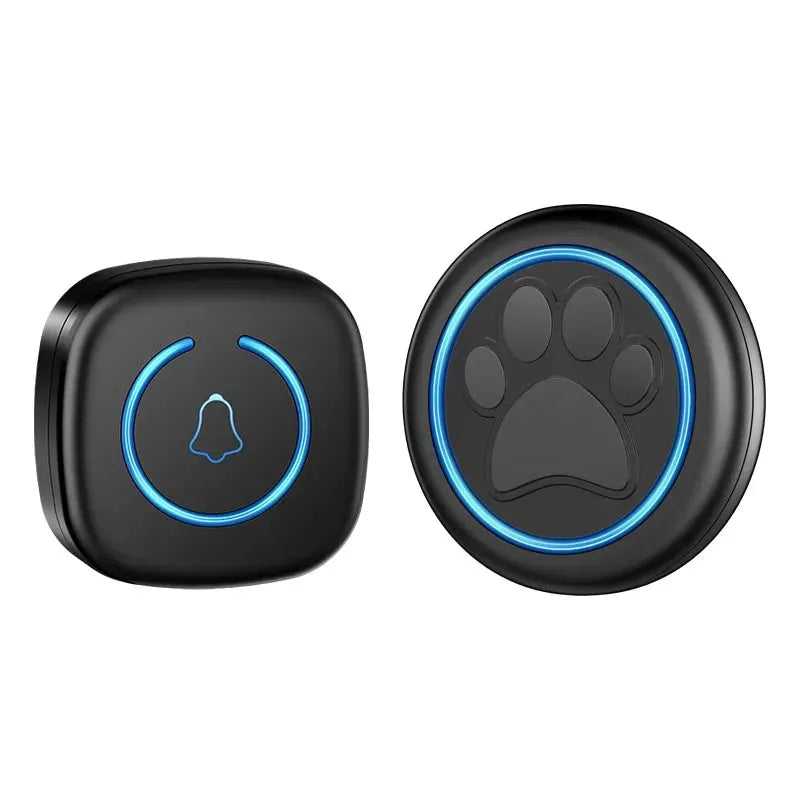 Pet Touch Ringer Button Bell 300M/984ft Range 60 Songs High Volume Doorbell For Cat & Dog Training Door Bell Smart Home US EU - Finnigan's Play Pen