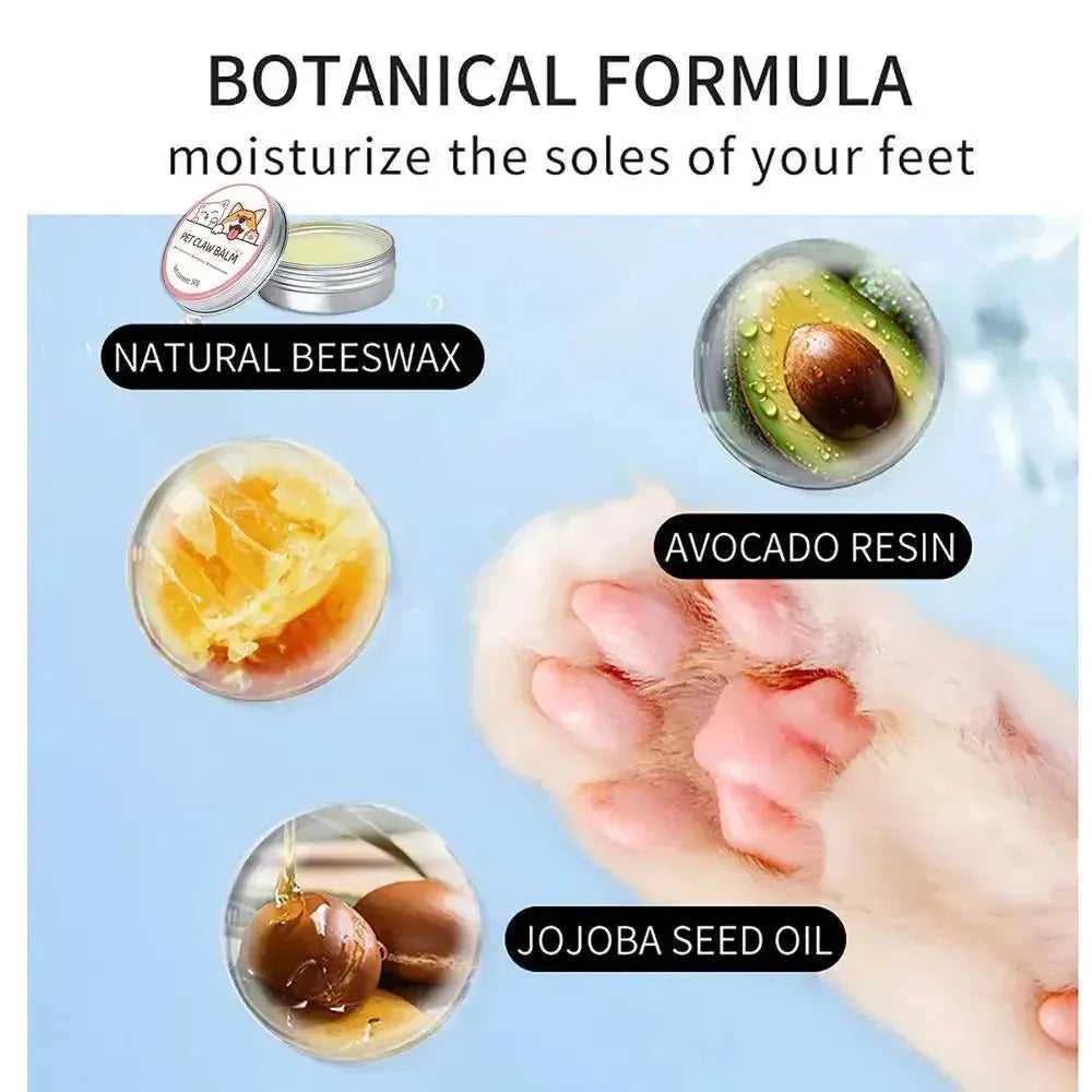 Paw Balm for Cats 50g Cat Dog Paw Protective Cream Pet Nose Protector Moisturizer Pet Crack Feet Repair Accessories for Cats - Finnigan's Play Pen