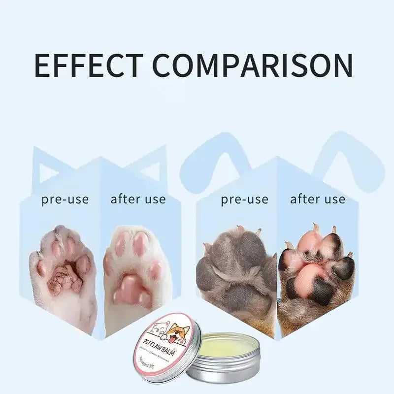 Paw Balm for Cats 50g Cat Dog Paw Protective Cream Pet Nose Protector Moisturizer Pet Crack Feet Repair Accessories for Cats - Finnigan's Play Pen
