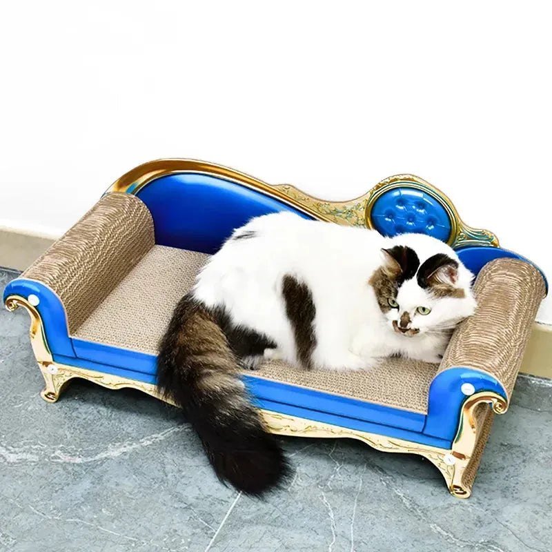Pet furniture Cat Scratcher Sofa cat bed with scratching corrugated scratch board Large kitten couch - Finnigan's Play Pen