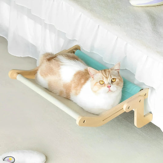 Bedside Bed Pet Nest Window Hanging Cat Bed Portable Removable Balcony Cat Hanging Hammock  - Finnigan's Play Pen