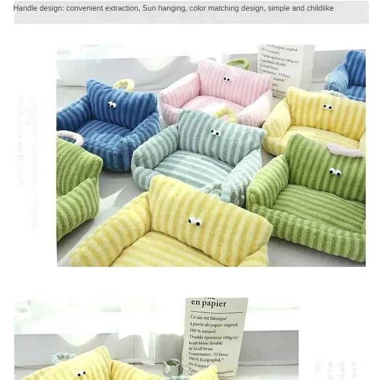 Puppy special sofa kennel winter warm pet Internet celebrity cat nest small dog dog sleeping mat cushion winter bed - Finnigan's Play Pen