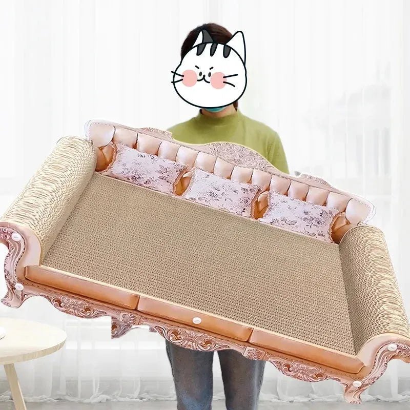 Pet furniture Cat Scratcher Sofa cat bed with scratching corrugated scratch board Large kitten couch - Finnigan's Play Pen