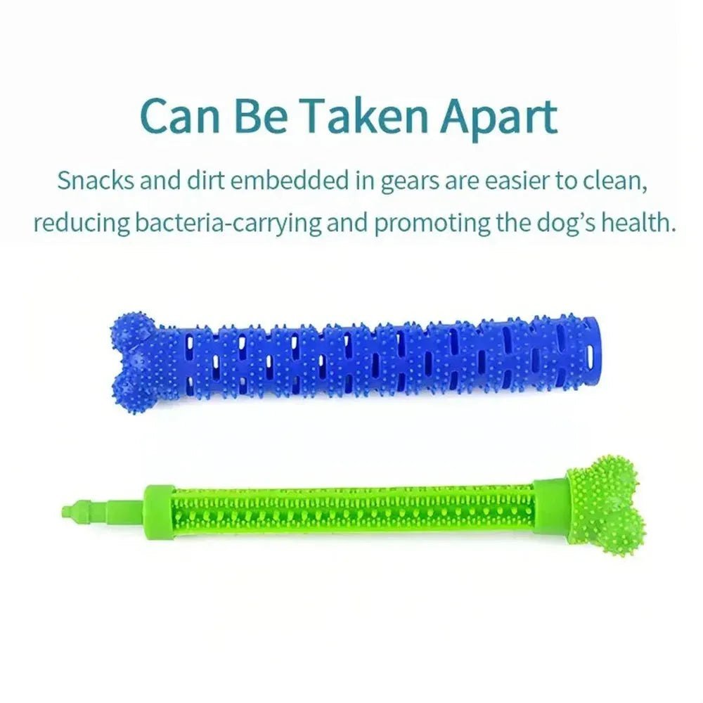 Dog Tooth Grinding Stick Food Grade Cleaning Massager Rubber Tooth Brush Chewing Toy Teeth Cleaning Pet with Slight Bite Force - Finnigan's Play Pen