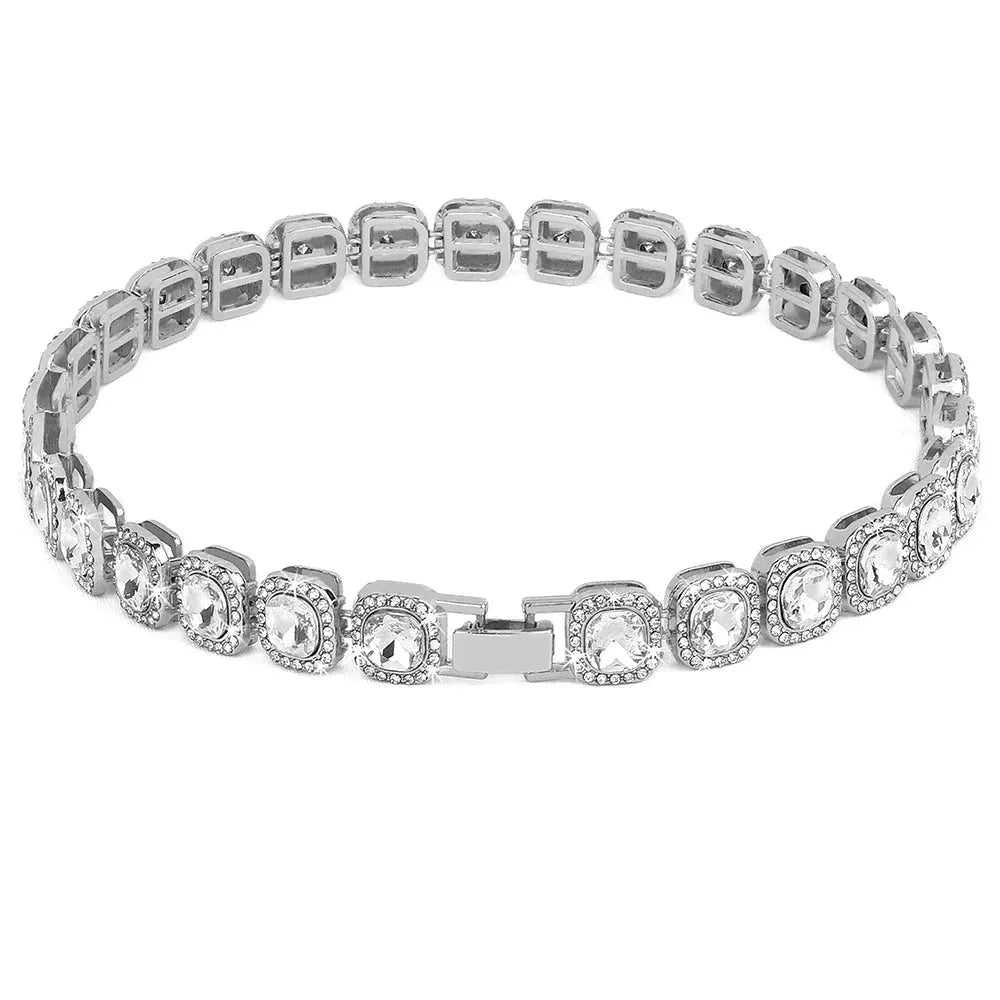 Bling Diamond Dog Chain Collar Crystal Rhinestone Pet Necklace Collar Luxury Shining Collars for Small Medium Dogs Cat