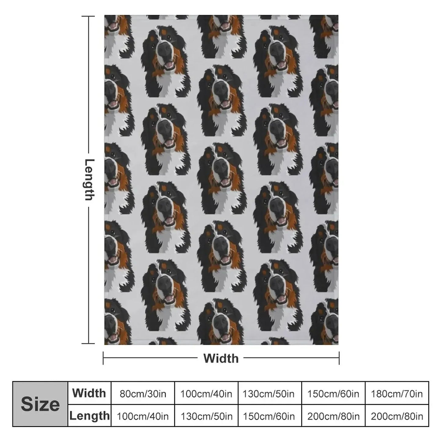 Bernese Mountain Dog Throw Blanket Luxury Designer Blanket Sleeping Bag Blanket Fashion Sofa Blankets - Finnigan's Play Pen