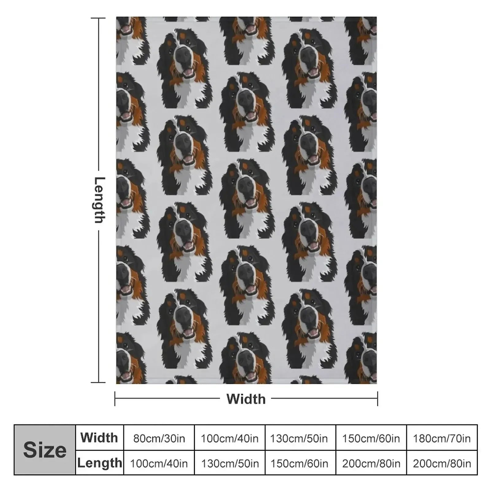 Bernese Mountain Dog Throw Blanket Luxury Designer Blanket Sleeping Bag Blanket Fashion Sofa Blankets - Finnigan's Play Pen